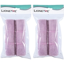 Lionesse Bigudi 1113 Süngerli Pembe 6'lı Paket 2 Adet Pembe