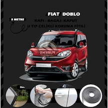 Fiat Doblo Oto Araç Kapı Koruma Fitili 5metre Parlak Siyah Renk