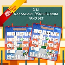 2 Set - 88 Parça Tox Rakamları Öğreniyorum Keçe Duvar Panoları .