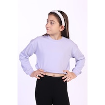 Toontoy Kız Çocuk Dreams Nakışlı Sweatshirt Mavi