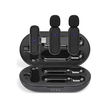 Wondernest Kablosuz Yaka Gürültü Azaltma Mikrofonu Usb-c' Ve Şarj Kutusu
