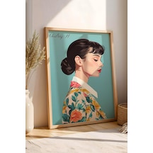 Audrey Hepburn Çerçeveli Tablo - Pop Art Poster Tablo