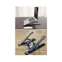 Plastik Yükseklik Ayarlı Laptop Standı Siyah