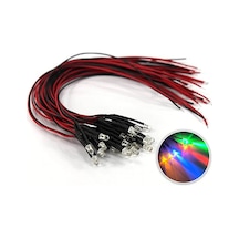 12V 3mm 0,22mm 15cm Şeffaf Kablolu Led Günışığı