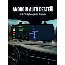 Dokunmatik Ayna Carplay Araç Kamera Ekranı Ön Arka Kayıt Destekli Taba