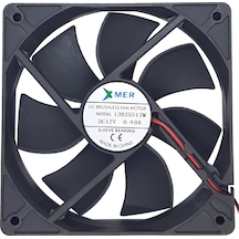 Xmer 120X120X25Mm 12V 0.45A 2 Kablolu Fan