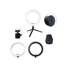 8inç 20cm Youtube Instagram Tiktok Selfie Stüdyo Video Fotoğraf Ring Light Tripod Led Halk Beyaz