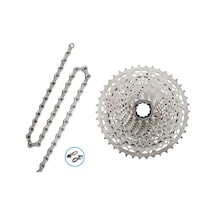 Shimano Deore Cs-m5100 11/42+cn-hg601 11'li Kaset Zincir Seti Siyah