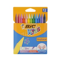 2 Adet Bic 9457645 Plastidecor 12'li Silinebilir Pastel Boya Çok Renkli