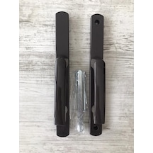 Kilitli Kapı Kolu Yaylı Beyaz - Ral 8022 / 92 Eksen