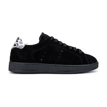 Tamer Tanca Kadın Hakiki Deri Siyah Süet/siyah Beyaz Leopar Sneakers & Spor Ayakkabı 1060 25113 Bn Ayk Y25 Syh Suet/syh Byz Leopar Siyah