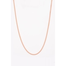 2 Mm Gurmet Model Gümüş Zincir Rose Gold