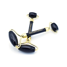 Black Obsidian Roller - Siyah Obsidyen Roller - Sertifikalı - %100 Doğal - Karışık