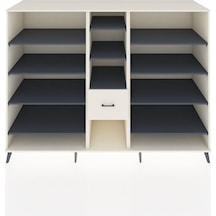 Kronos Dolap 11 Raflı 3 Çekmeceli 220x59x163 Aytaşı-antrasit/ayt Aytaşı-antrasit/aytaşı