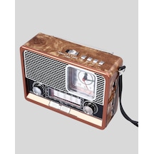 Vintage Radyo Nostaljik Tasarım Ve Modern Teknoloji Bir Arada -
