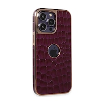 Newface - 599 - Apple iPhone Uyumlu 14 Pro Kılıf Snake Kapak - - Aconcept - Derin Mor