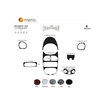 Meriç® Peugeot 206 Ön Torpido Kaplama 8 Parça 1998-2001 (530157052)