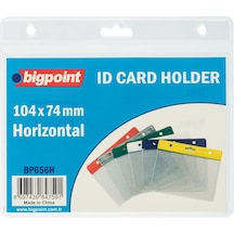 Bigpoint Kart Poşeti Yatay Şeffaf 105x74mm X 10 Adet
