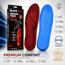 Perfect Fit Ark Destekli Kırmızı Erkek Memory Foam Darbe Emici Hafızalı İç Tabanlık 41-46 Numaraya Göre Kolay Kesilebilir