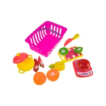 Meyve Sebze Oyuncak Seti 16 Parça Sepetli Set