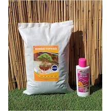 Tr 2 Li Set 3 Lt Bonsai Toprağı + Bitki Besini 225 Ml Çiçekli Bitkilere Özel Çiçek Açtıran Sıvı Gübre 0,250