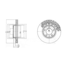 Vw Touareg 5.0 V10 Tdi 2002-2010 Delphi Ön Fren Diski 2 Adet N11.5933