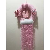 Örgü Kapı Süsü Pembe