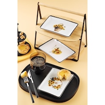 Kütahya Porselen Günebakan 18x13 3 Parça Düz Tabak 10279552