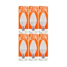 Tr Osaka 7w 50w Sarı Işık 3000k E14 Duylu Led Mum Ampul, 6 Adet Genel