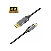 K01e Type-c To Display Port Dp 4k Hd 60hz Görüntü Aktarım Kablosu Standart