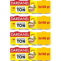 Dardanel Eko Ton Balığı 3x140 Gr X 4 Adet