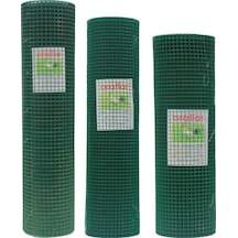 Pvc Kaplı Yeşil Puntalı Tel 1,20 Mt X 25 Mt 'lik 25x25 Göz Aralığı
