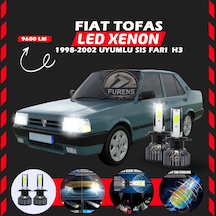 Fiat Tofaş Sis Farı Uyumlu Şimşek Etkili Led Xenon Pro Series H3