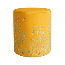 Sarı Çiçek Tasarımlı Puf Kumaşı Süettir. Uluslararası Solmama Sertifikasına Sahiptir. Çok Renkli