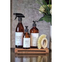Khakma Standlı Fırçalı Bulaşık Deterjanı Kitchen Cleaner 3lü Set