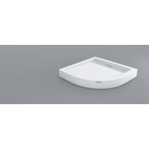Shower 90x90 Drop Oval Monoblok Duş Teknesi H:12,5 Cm