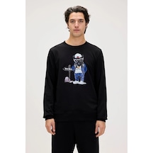 Bad Bear Panther Siyah Erkek Sweatshirt