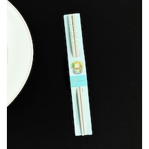 Desenli Metal Chopstick Yeşil Çok Renkli