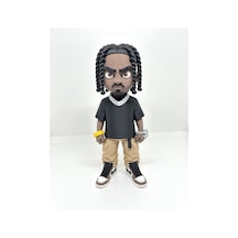 Travis Scot Figür 20cm-3d Baskı-kolleksiyonluk Biblo