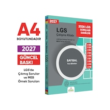 2026 LGS 8.Sınıf Çıkmış ve MEB Örnek Soruları Fen Bilimleri Sayısal Çalışma Kitabı A4 RENKLİ Baskı