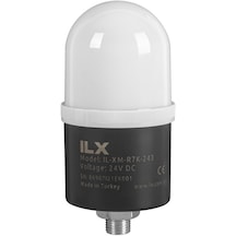İlx Rgb Ikaz Lambası - Ø70 R7k Flaşör Seri 220 Vdc Ses Yok 5 Renk