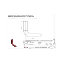 IBRAS 65788 3 KAT POLYESTERLİ SİLİKON Q 35MM 15CM x 15CM DİRSEK H