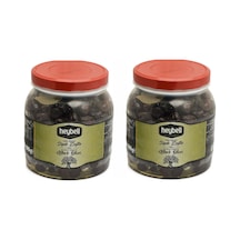 Heybeli Doğal Fermente Siyah Zeytin Teneke 2 x 1 KG