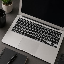 Macbook Klavye Koruyucu Uk Iso Ters L Enter Air 13 A1369/a1466 & Pro A1278/a1425/a1502/a1286/a1398 Uyumlu Avrupa İngilizce İnce Silikon Siyah 25777169