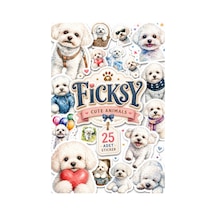 Bichon Frise Köpek Sticker Seti - 25 Adet Etiket Çıkartma Diğer