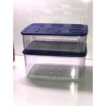 Tupperware Şeffaf Buzdolabı Saklama Kabı 2 Li Çok Renkli