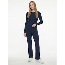 Slim Fit Kadın Eşofman Altı Lacivert