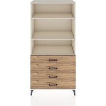 Hyperion Dolap 3 Raflı 4 Çekmeceli 88x44x182 Aytaşı-çam Aytaşı