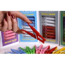 Çamaşır Mandalı 24 Adet Lüks Mandal 24ad 1pk Plastik Turuncu Tr Diğer