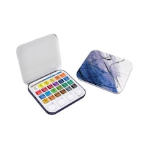 Aquafine Travel Tın 24 Half Pan Çok Renkli